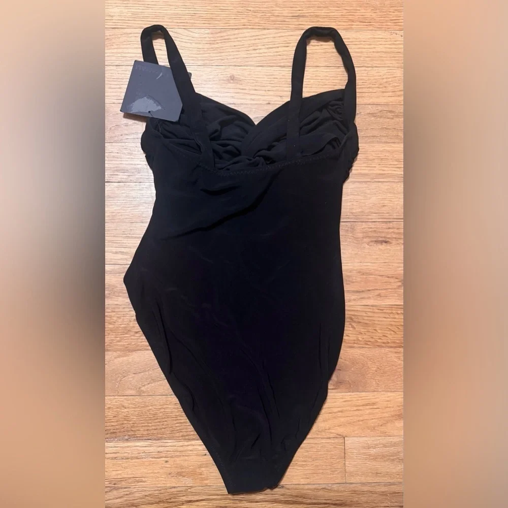 Norma Kamali Twisted Mia One Piece Swimsuit